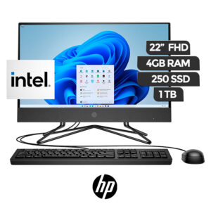 AIO HP INTEL 4GB 256 SSD + 1TB 22" FHD