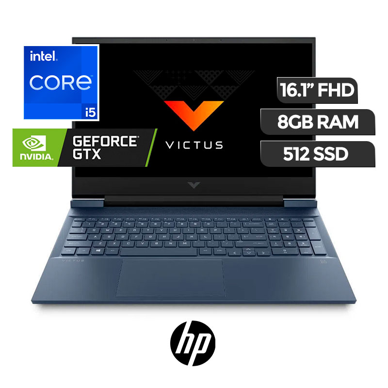 GAMER HP CORE i5 11va 8GB 512 SSD 16.1 FHD