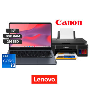 LAPTOP LENOVO i3 + IMPRESORA CANON ECOTANK