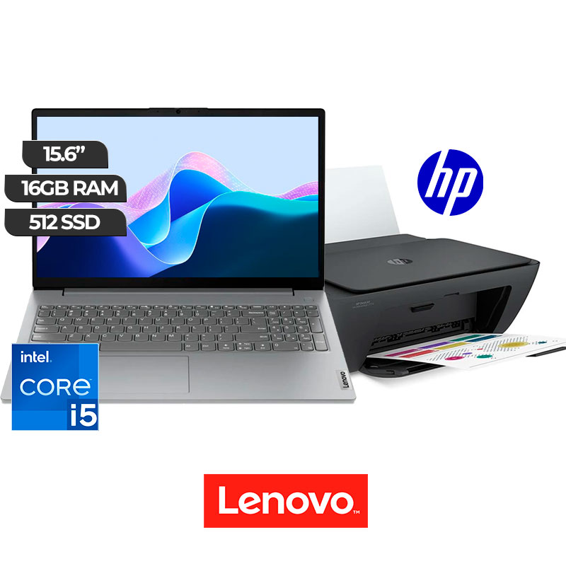 LAPTOP LENOVO i5 + IMPRESORA HP WIFI