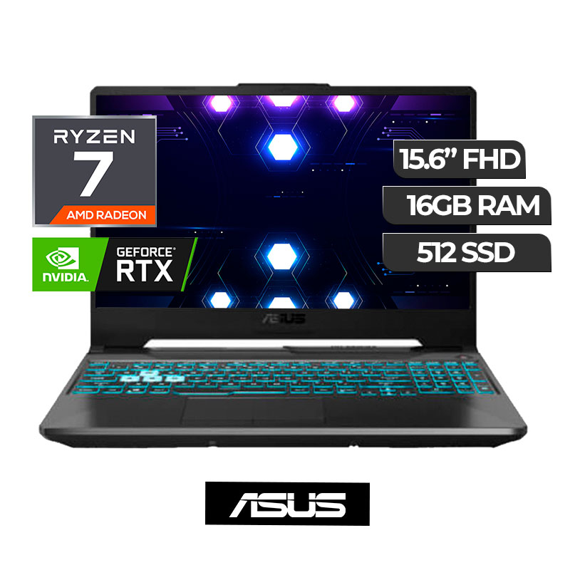 ASUS TUF RYZEN 7 16GB 512 SSD 15.6 FHD