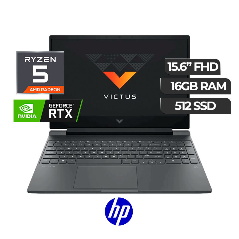 HP VICTUS RYZEN 5 8GB 512 SSD 15.6 FHD
